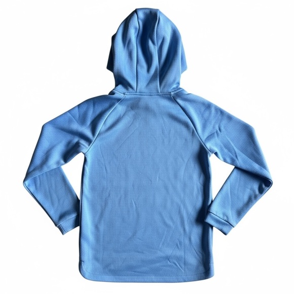 New Adidas Blue Badge of Sport Fleece Hoodie Pullover Sweatshirt Running Gym XS - Picture 4 of 7